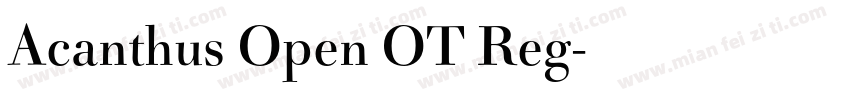 Acanthus Open OT Reg字体转换